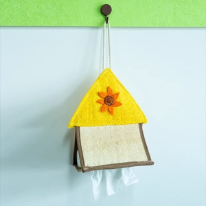 Boîte à mouchoirs décorative en papier pour le bureau et la maison, boîte à mouchoirs en loofah - Product Image 5