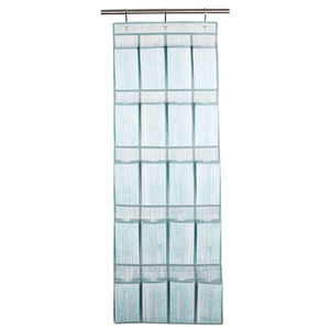 Organisateur de chaussures suspendu à 20 poches pour porte, en tissu non tissé avec 3 crochets pour rangement domestique - Product Image 3