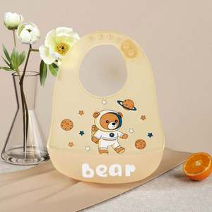 Babero de Silicona Impermeable Libre de BPA con Recolector de Comida, Baberos de Silicona para Bebés, Suministros de Alimentación al por Mayor - Product Image 2