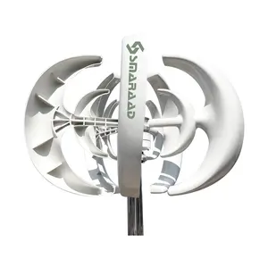Smaraad Big Sales Vertical Lantern New Design White / Green 12V 24V 1000W Permanent Magnet Generator Wind Turbines