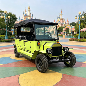 ZOWN Vehículo Eléctrico de Turismo Retro Vintage de Cuatro Ruedas, Duradero para Exteriores, con Chasis Personalizado para Transporte en Zonas Turísticas Costeras - Product Image 1