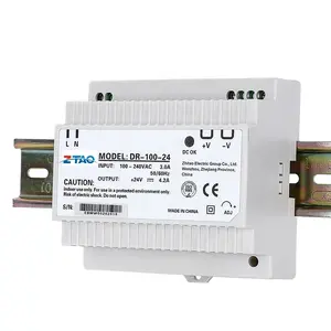 Adaptateurs d'alimentation de commutateur smps 100w 24v DR-100-24 fournitures de module de Rail Din pour 24vdc pour équipement led industriel 24vdc