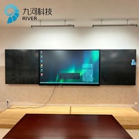Tableau noir interactif intelligent électrique 75/86/85/98 pouces, effaçable à la craie, Nano AI, pour l'enseignement scolaire