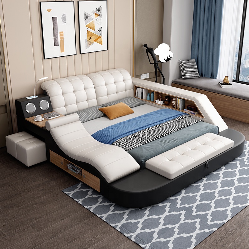 マッサージベッド 木製　黒色　通常より長い　丈夫 高級低反発ワイド木製折りたたみベッド006SWDX（ダークブラウン