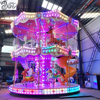 Grand équipement d'amusement extérieur : Cheval de carrousel pour enfants, manège, attractions de fête foraine, balançoire de carnaval
