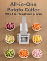 Handmatige Frietjes Spiraal Aardappelsnijder Pp Plastic Salade & Ui Groente Chopper Dicer Fruit Dicer & Cutter Op Merknaam