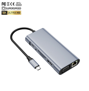 Precio de Mayoreo Hub USB-C 11 en <span class=keywords><strong>1</strong></span> con Carga Rápida, HDMI 4K, VGA, USB 3.0 x4, RJ45 100M, SD, TF, Audio 3.5mm - Product Image 4