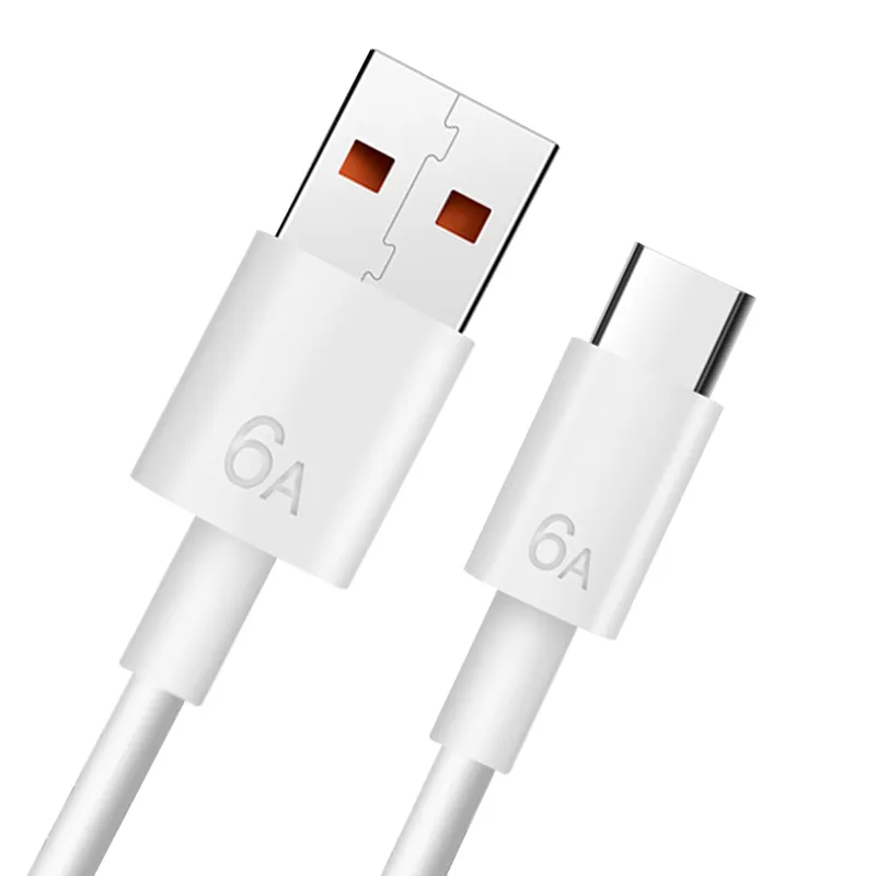 Cabos USB כדי סוג C Cabo USB C Kabel 6A נתונים קו מהיר טלפון כבל Cargador Para Celular טעינת טלפון כבל עבור Huawei סמסונג