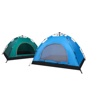 Promotional Double Elastic Automaticoutdoor Waterproof Glamping Family Hiking Folding Beach Tent Camping Outdoor