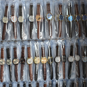 Cheap Vintage Handmade <strong>Stitching</strong> Leather Strap <strong>Watch</strong> Leather Wrist <strong>Watches</strong> Man Random <strong>Watch</strong> Mix - Product Image 2