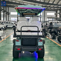 Voiturette de golf électrique CAMP homologuée pour la route, 72V, moteur 5KW, batterie au lithium, homologuée DOT, 6 places, pour les centres de villégiature, les communautés et les terrains de golf