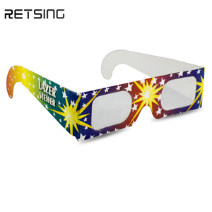 Hete Verkoop <span class=keywords><strong>3d</strong></span> Vuurwerk Diffractieglazen, Op Maat Gemaakte Opvouwbare Kartonnen Papierframes Unieke Feestartikelen Voor Kinderen - Product Image 6
