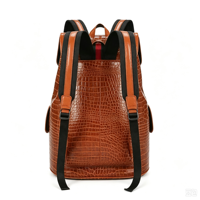 Sac à dos classique en PVC Latoop, sac à dos peint à la main pour hommes et femmes, couture au fil ciré, production personnalisée, vente en gros
