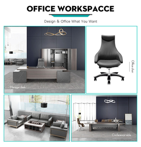 Set Scrivania Ufficio Moderno di Lusso Minimalista, Postazione di Lavoro Direzionale con Sedia, Scrivania Computer Commerciale Singola per Studio Domestico - Product Image 3