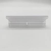 Clip de fixation en PVC transparent pour bande de données de prix en forme de C pour rayonnages de supermarché et magasins de détail