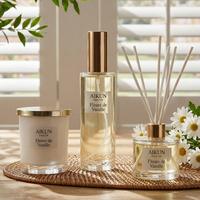 AIKUN Handgefertigtes Ätherisches Öl Raumduft-Diffusor Duftkerzen-Geschenkset mit Luxusbox für Heim- und Hochzeitsdekoration