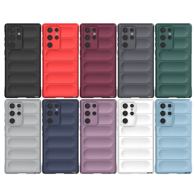 Silicone Armor Case For Samsung Galaxy S23 Ultra S21FE S22 Plus S20+ A34 A54 A03 A14 Note 20 Ultra Jacket Shockproof Cover Case