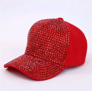 Casquettes de baseball incrustées de diamants à la main de 18 couleurs Casquettes de strass brillantes Casquettes de baseball de haute qualité bon marché pour hommes et femmes - Product Image 6