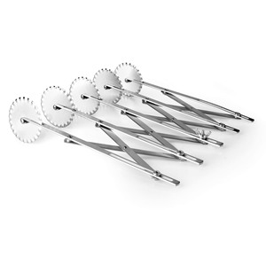 Set di Tagliapasta Estensibili in Acciaio Inox con Lunghezza Regolabile, Utensile per Pasticceria - Product Image 1