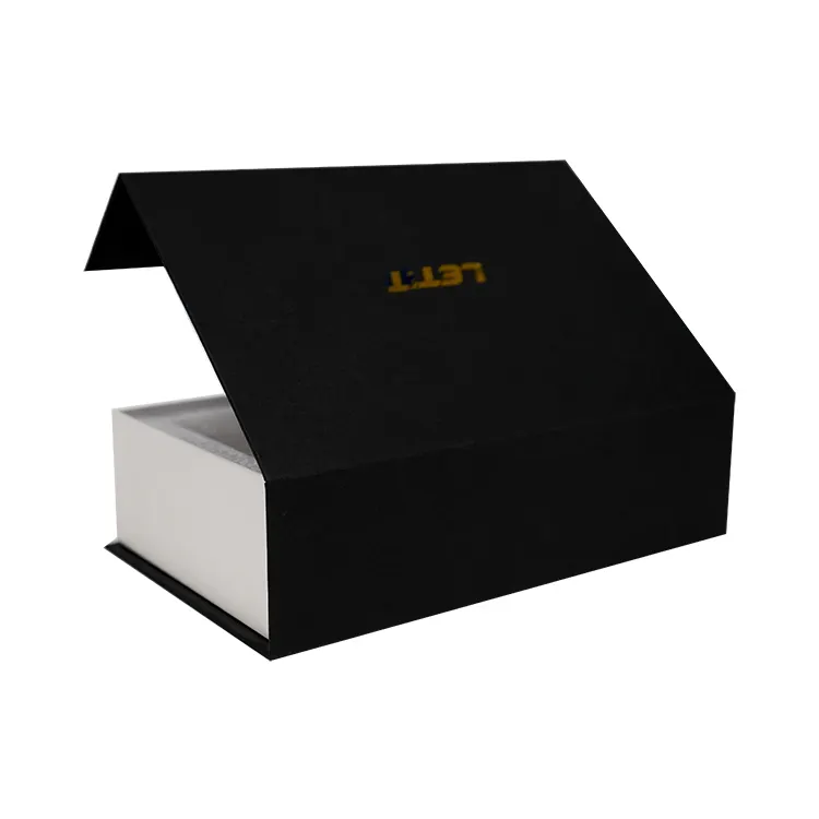 Kotak Hadiah Kardus Lipat Datar Magnet Logo Kustom Produk Mewah Kotak Baju Pernikahan Kemasan Baju Kertas Kotak Sepatu