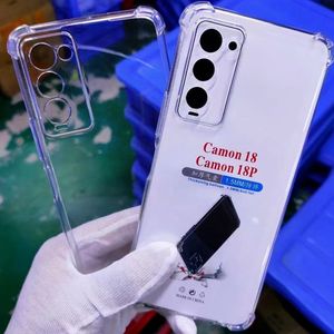 Funda de teléfono de silicona de lujo, funda protectora trasera transparente a prueba de golpes para Tecno Camon 18P Spark <span class=keywords><strong>8</strong></span> - Product Image 1