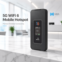 Routeur MiFi portable 5G M8A Qualcomm X55 WiFi6 double bande débloqué, point d'accès 5G avec emplacement pour carte SIM, batterie de 8000 mAh