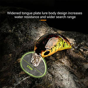 Leurre Articulé <span class=keywords><strong>Alpha</strong></span> 35mm <span class=keywords><strong>2</strong></span>.6g à <span class=keywords><strong>2</strong></span> Sections, Lame Large, Appât Artificiel Dur pour la Pêche à la Truite et à la Truite Arc-en-ciel - Product Image 2