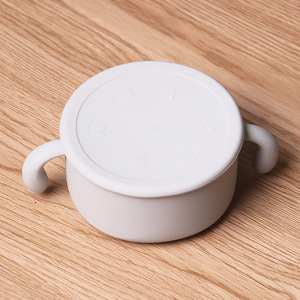 Bol/tasse de nourriture complémentaire pour bébé en <span class=keywords><strong>silicone</strong></span> anti-poussière portable avec couvercle pour les repas des enfants - Product Image 5