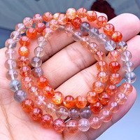 Pulsera de Plata 925 con Tres Círculos de Piedra Solar Natural de Arusha y Beryl, Joyería de Cristal de Alta Calidad para Mujer, Cristal de Moda
