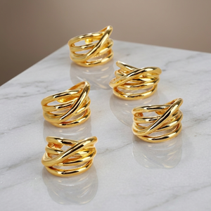 UM Jewelry Wholesale Trendy 18K Gold Plated Brass Heart Ring <b>for</b> Unisex/<b>Men</b>/Women Anniversary Daily <b>Wedding</b> <b>Gift</b> - Product Image 5