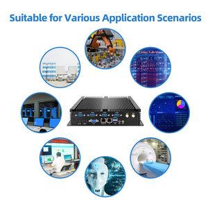 Hiệu suất cao Intel <span class=keywords><strong>Core</strong></span> i3 i5 i7 7200U 6 RS232 COM Dual Nic RJ45 LAN Mini nhúng không quạt industri PC máy tính - Product Image 4