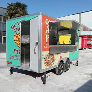 Camión de Comida Móvil, Remolque de Comida Rápida para Pizza y Hamburguesas, con Cocina Completa - Product Image 1