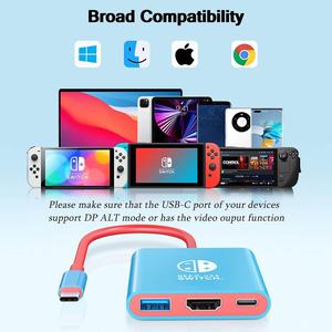 Estación de Acoplamiento para Consola de Juegos Portátil Nintendo Switch con Convertidor de Expansión para Proyección en Pantalla de TV Tipo C y Hubs USB en Stock - Product Image 2