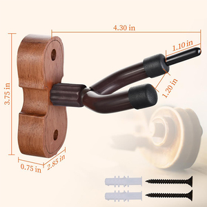 Soporte de pared para violín y <span class=keywords><strong>viola</strong></span> Work Well Home & Studio con gancho y soporte para arco - Product Image 6