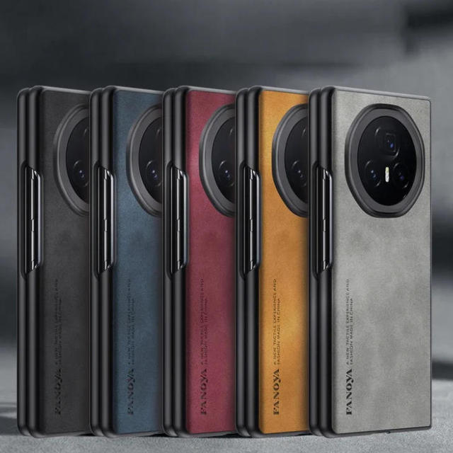 Luxury High Quality Business Leather Phone Case for Honor Magic V5 V3 VS3 V2 VS2 5G PU+TPU Matte Slim Anti-Drop Protect Cover