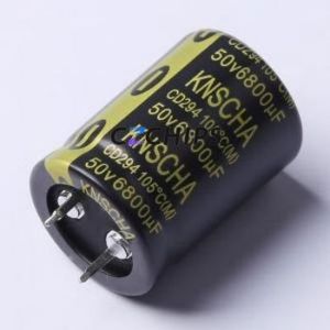 CD2946800UF50V107 <b>Snap</b>-in Aluminum Electrolytic Capacitor Through hole Component (THT),D25xL35mm 6800uF 20% 50V 10mm - Product Image 1