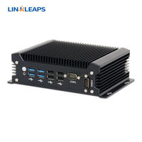 Mini PC Industrial Sin Ventilador Linkleaps Intel Core Ultra 5 125U Ultra 7 155U, Doble LAN GbE Integrada, 2 RS232, 64 GB de RAM, SSD M.2
