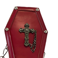 Sac à bandoulière Halloween en forme de cercueil, sac à main mini gothique avec crâne, accessoire de fête rock