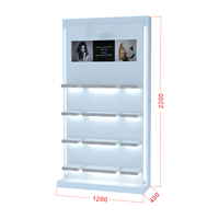 Présentoir de maquillage magasin de détail étagères de design d'intérieur salon de beauté magasin de cosmétiques vernis à ongles parfum présentoirs étagères support