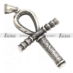 Collar con Colgante de Cruz de Acero Inoxidable con Diseño de Ankh <span class=keywords><strong>Egipcio</strong></span> <span class=keywords><strong>Copto</strong></span> Vintage Simple, Oración de la Serenidad - Product Image 5