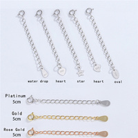 Chaîne d'extension en argent sterling 925 plaqué, accessoires de bijoux pour collier et bracelet, fermoirs de connexion DIY