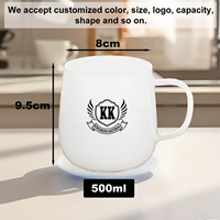 OEM ODM Hochwertige Borosilikat Umweltfreundliche 230ml 240ml 260ml 500ml Jade-Glasbecher für Milch Wasser Kaffee