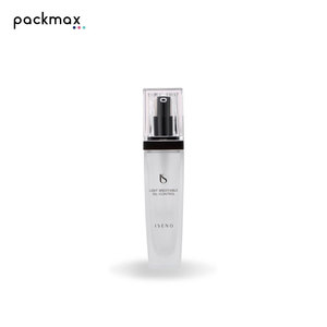 30ml premium quality glass lotion bottle — cosmetic bottle suitable for <b>foundation</b>, serum, with pump dispenser - Product Image 4
