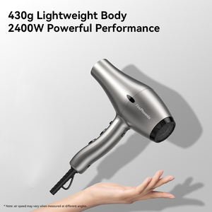 Secador de Pelo Profesional FirePhoenix de 2400W, Secado Rápido en 5 Minutos, Motor BLDC, Bajo Ruido, Ligero (400g), 4 Velocidades, Aire Frío, con 2 Boquillas - Product Image 4