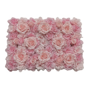 Flower Wall Flowers Wall Wedding Decor Ornamental Artificial Wedding Decorate Flower Wall Backdrop Colorful Silk Rose For Event Decor