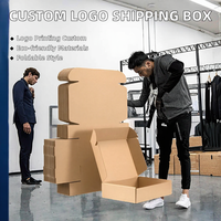 Cajas de Envío de Cartón Corrugado con Logotipo Personalizado, Recicladas, Impresión CMYK, 6x6x6 cm