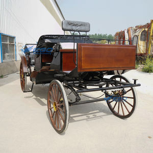Transport à cheval touristique Transport spécial <span class=keywords><strong>Chariot</strong></span> tiré par cheval <span class=keywords><strong>Chariot</strong></span> touristique personnalisé en <span class=keywords><strong>grain</strong></span> de bois noir - Product Image 5