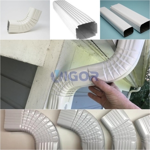 Hot bán máng xối mưa downspout Ống cuộn hình thành máy máng xối cuộn dây nhôm làm nước downpipe máy - Product Image 5