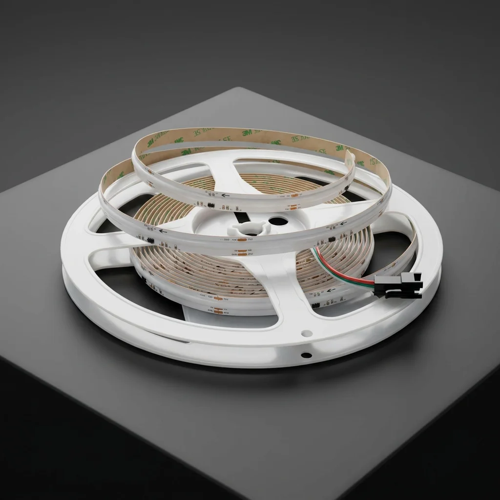 RGB Iridescent576-bead COB LED Light Strip, 10 mm Wide, with a protection Rating of IP20, Powered by 24V. · image 5