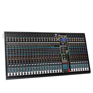 Mezclador de interfaz de audio profesional OEM DX32C Digital incorporado 99 tipos de efectos digitales Música digital Consola de audio de 32 canales